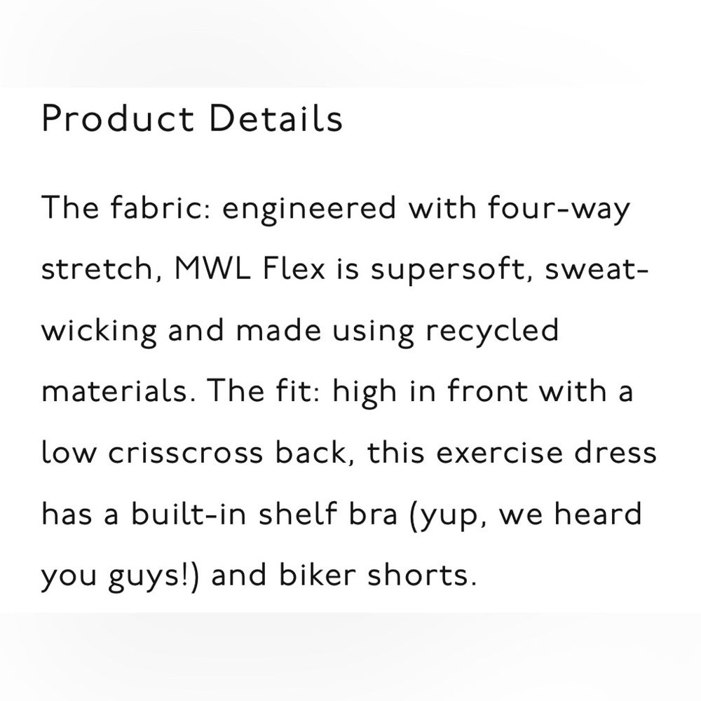 Madewell 2.0 Flex Fitness Dress - Picture 7 of 8